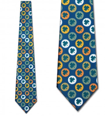 Clover Circles Allover Necktie