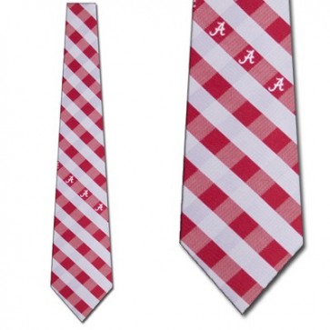 Alabama Crimson Tide Woven Check Necktie