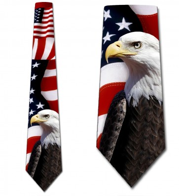 Eagle and Flag Necktie