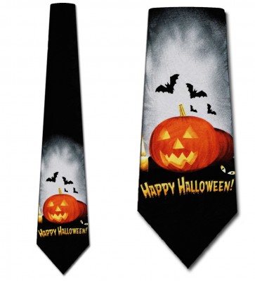 Pumpkins from the dark side Necktie