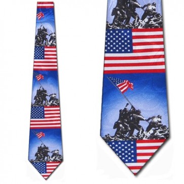 US Flag and monument Necktie