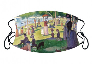 Island of La Grande Jatte Premium Face Mask Cloth