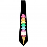 Colorful Stacked Ice Cream Necktie