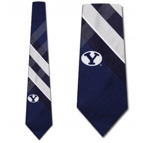 BYU Grid Necktie