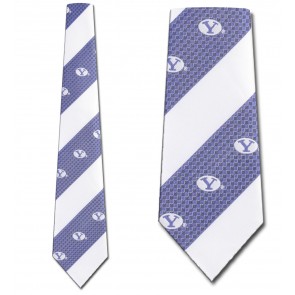 BYU Geometric Stripe Necktie