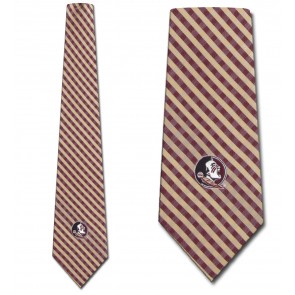 Florida State Seminoles Gingham Neckties