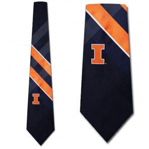 Illinois Grid Necktie