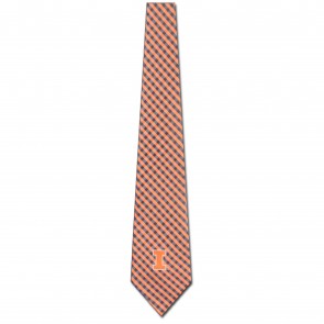 Illinois Fighting Illini Gingham Necktie