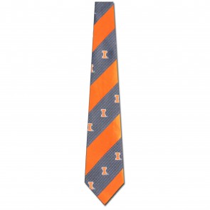 Illinois Geometric Stripe Necktie