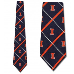 Illinois Silver Line Necktie