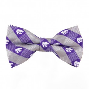 Kansas State Check Bow Tie