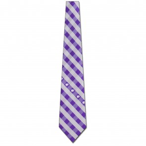 Kansas State Woven Check Necktie