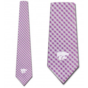 Kansas State Wildcats Gingham Necktie