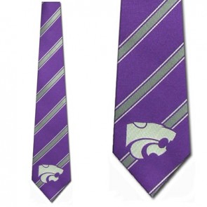 Kansas State Wildcats Poly Stripe Necktie