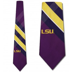 LSU Tigers Grid Necktie