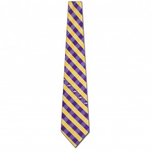 LSU Tigers Woven Check Necktie