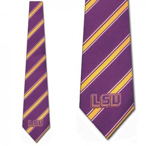 LSU Tigers Poly Stripe Necktie