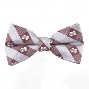 Mississippi State Check Bow Tie