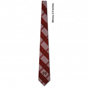 Mississippi State Skinny Plaid Necktie