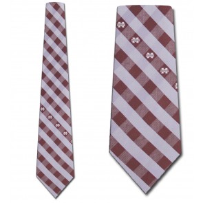 Mississippi State Woven Check Necktie