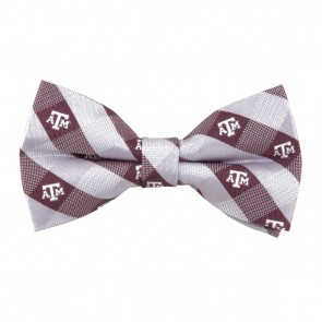 Texas A&M Aggies Check Bow Tie