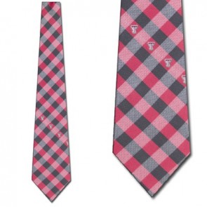 Texas Tech Red Raiders Woven Check Necktie