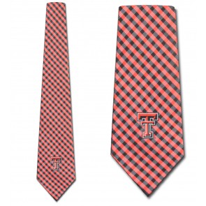 Texas Tech Red Raiders Gingham Necktie