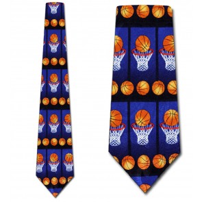 Basketball Panels Allover Necktie