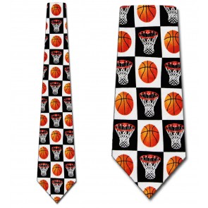 Checkered Basketball Necktie