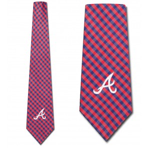 MLB - Atlanta Braves Gingham Necktie