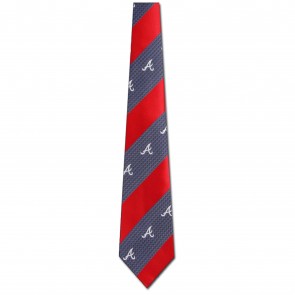 MLB Atlanta Braves Geometric Stripe Necktie