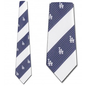 MLB Los Angeles Dodgers Geometric Stripe Necktie