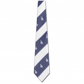 MLB Los Angeles Dodgers Geometric Stripe Necktie