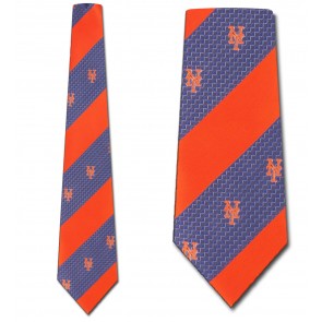 MLB New York Mets Geometric Stripe Necktie