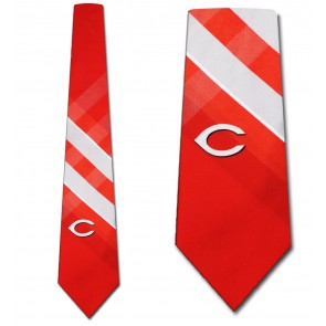 MLB Cincinnati Reds Grid Necktie