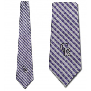 MLB - Colorado Rockies Gingham Necktie