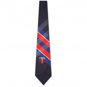 MLB Minnesota Twins Grid Necktie