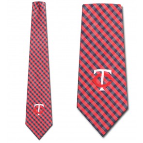 MLB - Minnesota Twins Gingham Necktie