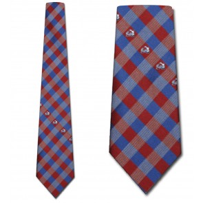NHL Colorado Avalanche Woven Check Necktie