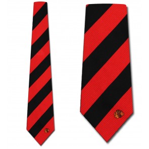 NHL Chicago Blackhawks Regiment Necktie