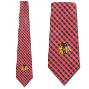 NHL - Chicago Blackhawks Gingham Necktie
