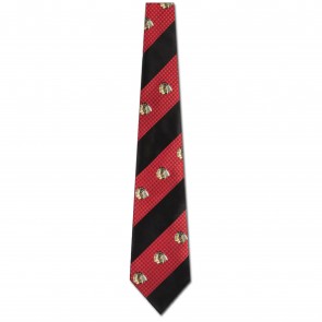 NHL Chicago Blackhawks Geometric Stripe Necktie