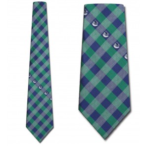 NHL Vancouver Canucks Woven Check Necktie