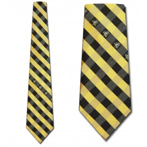 NHL Pittsburgh Penguins Woven Check Necktie