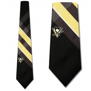 NHL Pittsburgh Penguins Grid Necktie