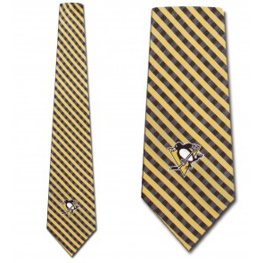 NHL Pittsburgh Penguins Gingham Necktie