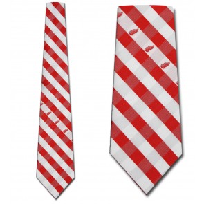 NHL Detroit Red Wings Woven Check Necktie