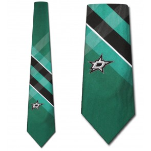 NHL Dallas Stars Grid Necktie