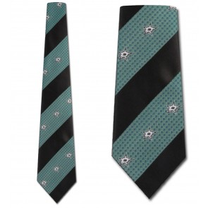 NHL Dallas Stars Geometric Stripe Necktie