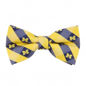 Michigan Wolverines Check Bow Tie